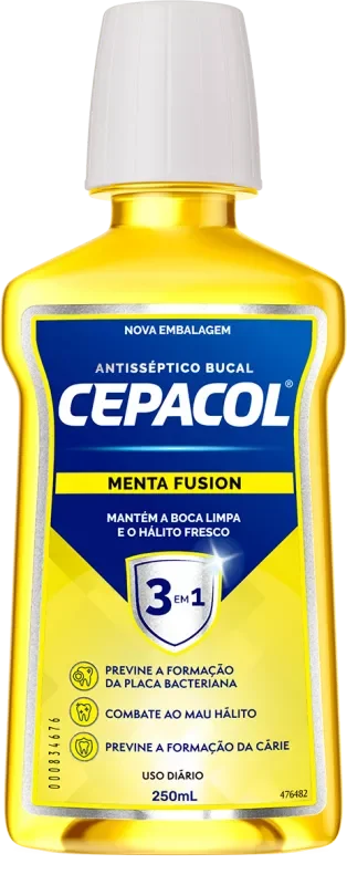 ANTISSÉPTICO BUCAL CEPACOL 250ML MENTA FUSION