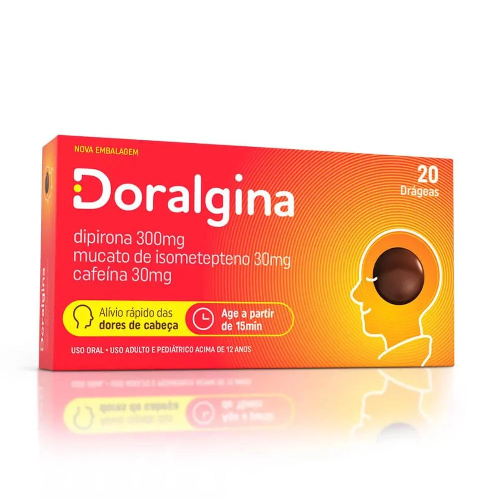 Doralgina 300mg + 30mg + 30mg com 2 Blísteres com 10 Drágeas