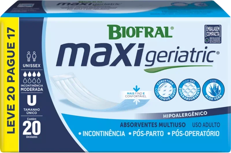 ABSORVENTE BIOFRAL 20UN GERIÁTRICO L20P17