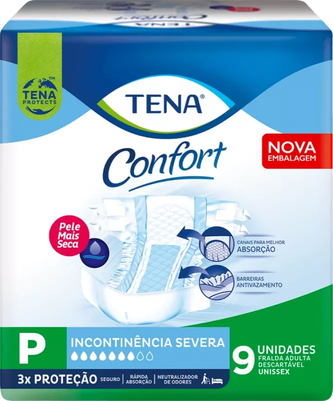 FRALDA TENA CONFORT REGULAR P 09UN GERIÁTRICA