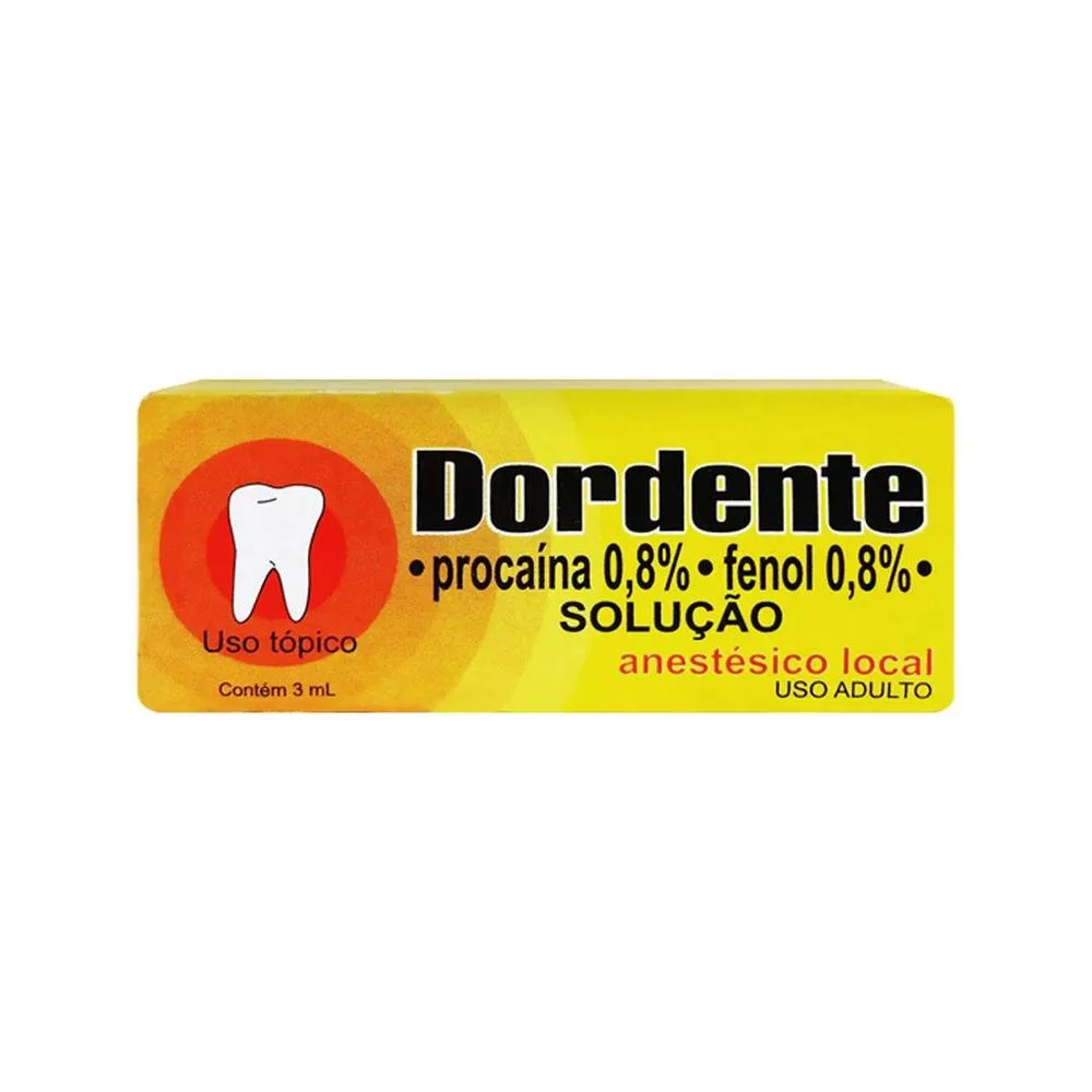 Dordente 24mg + 0,024ml Solução Tópica Flaconete 3ml