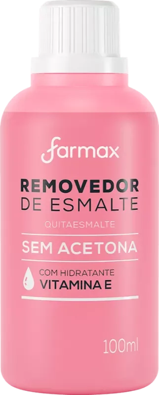 REMOVEDOR FARMAX 100ML SEM ACETONA VITAMINA E