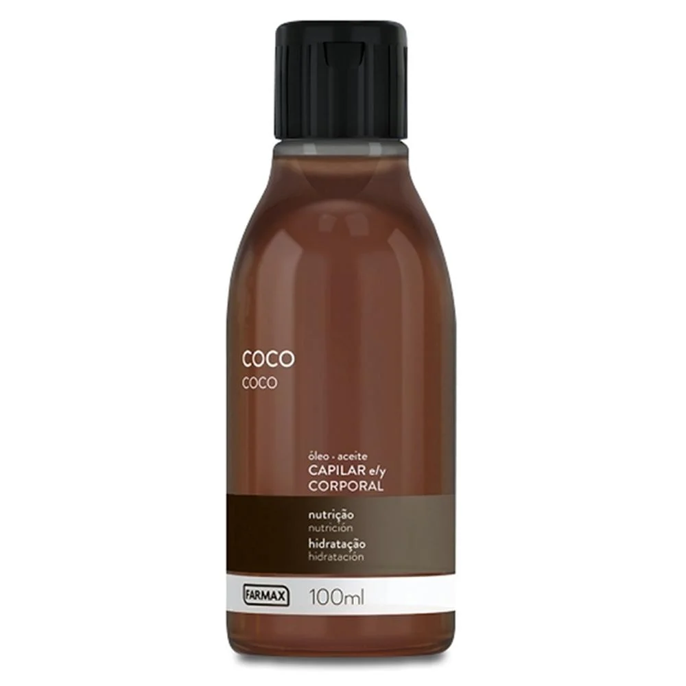 Óleo Capilar e Corporal de Coco Farmax 100ml
