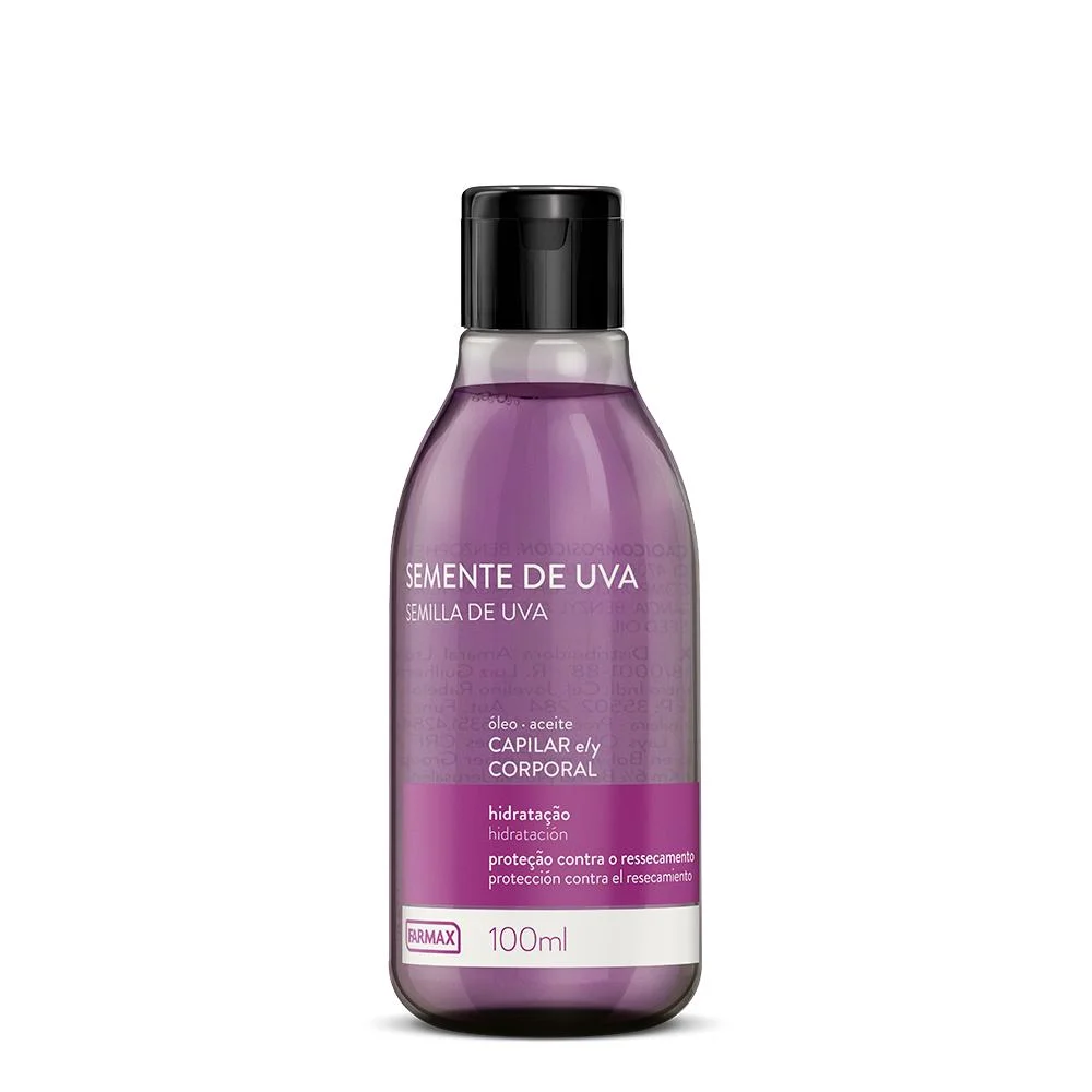 Óleo Corporal e Capilar de Semente de Uva Farmax 100ml