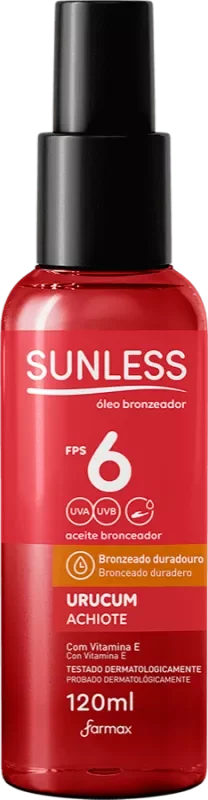 BRONZEADOR SUNLESS 120ML SPRAY F06 URUCUM ÓLEO