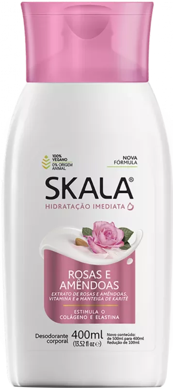 HIDRATANTE SKALA 400ML ROSAS E AMÊNDOAS