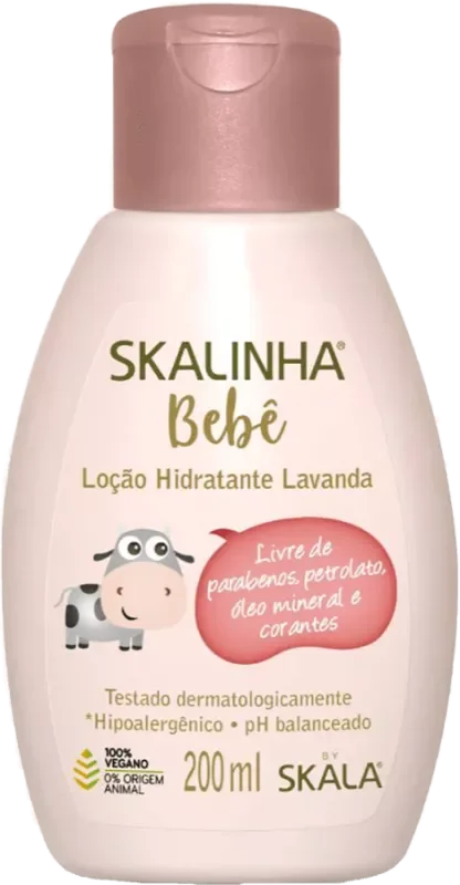HIDRATANTE SKALINHA BEBÊ 200ML LAVANDA