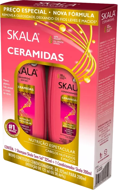 SHAMPOO SKALA 325ML CERAMIDAS+CONDICIONADOR 200ML CERAMIDAS