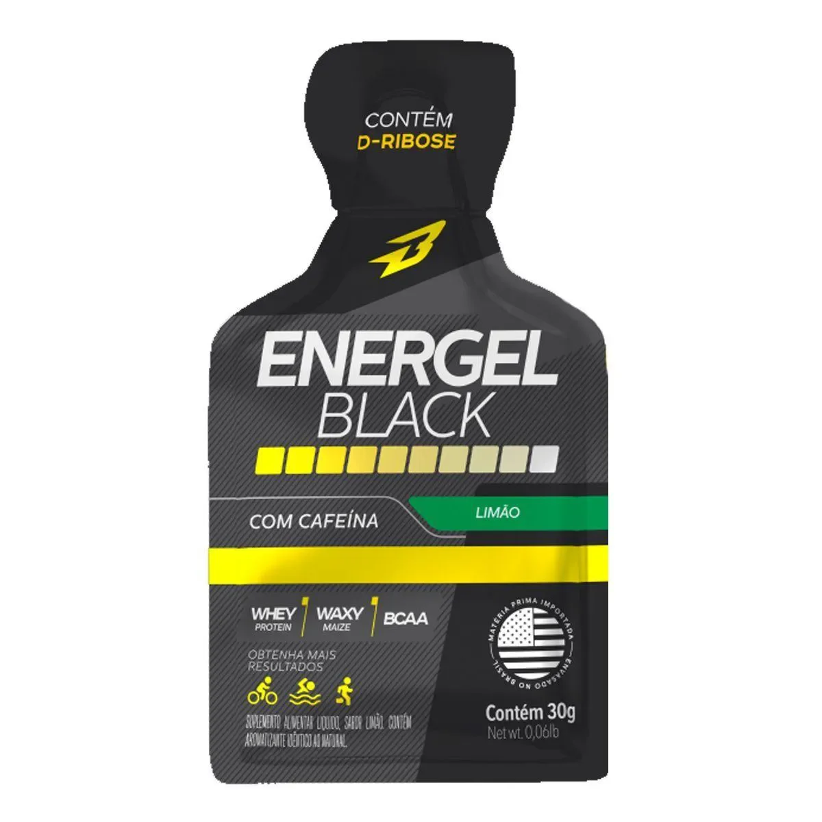 Energel Black - 1 Sachê Limonada - Body Action