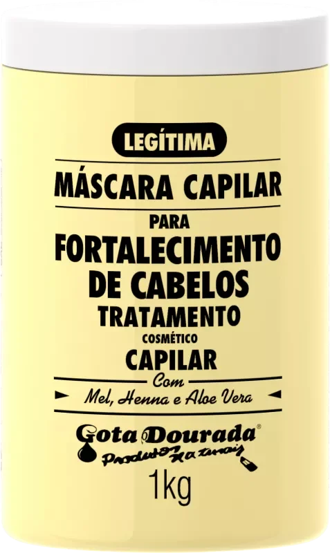 MÁSCARA CAPILAR DE TRATAMENTO GOTA DOURADA 1000G FORTALECIMENTO