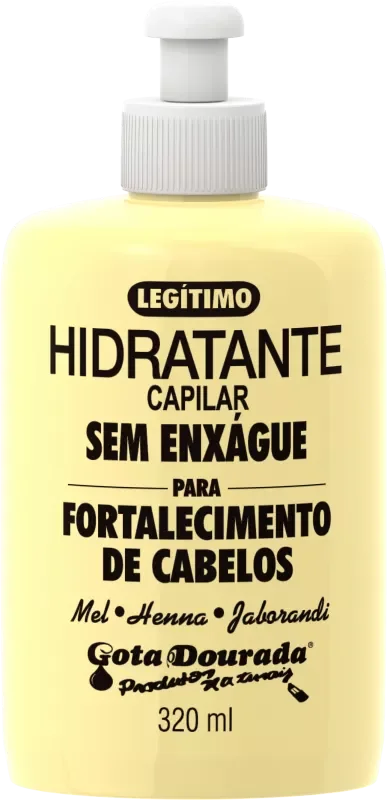 HIDRATANTE CAPILAR GOTA DOURADA 320ML FORTALECIMENTO