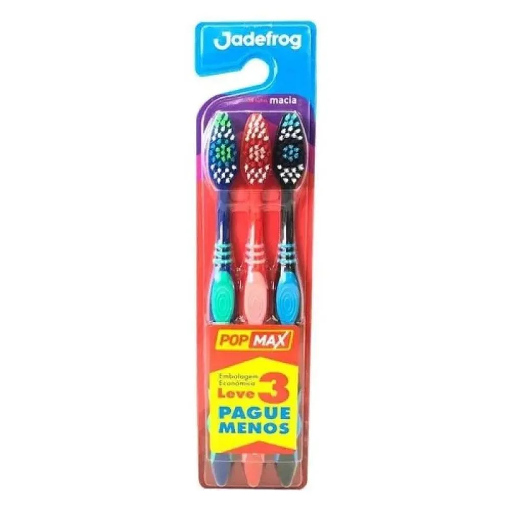Escova Dental Jadefrog Pop Max Macia Pague 2 e Leve 3 Unidades