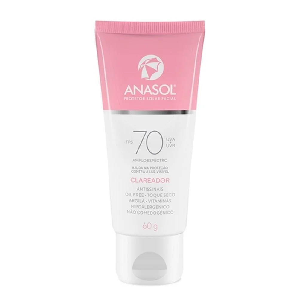Protetor Solar FPS 70 Anasol Facial Clareador 60g