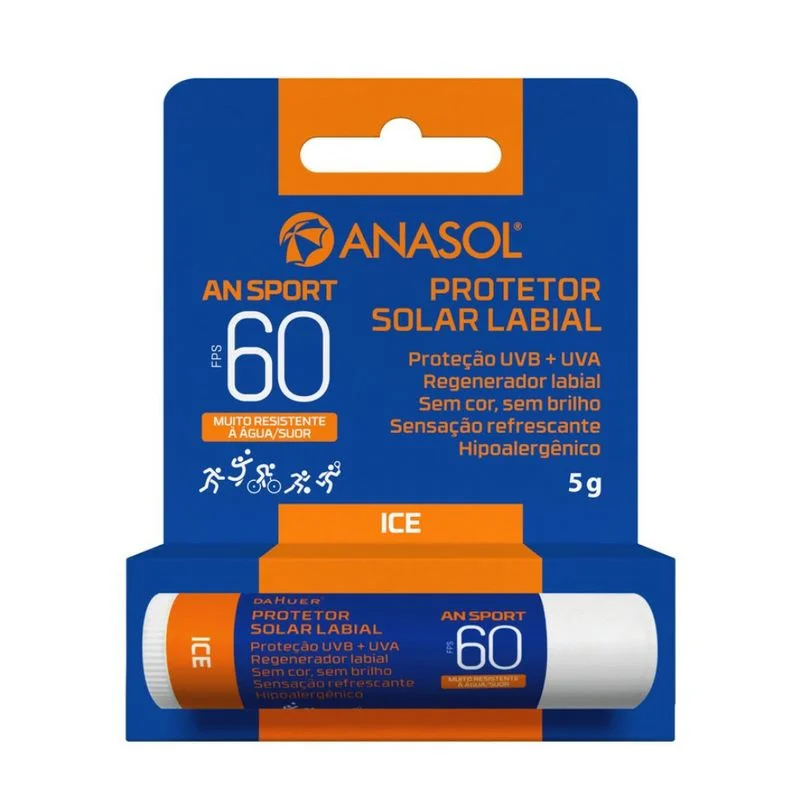 Protetor Solar Labial Anasol AN Sport Ice FPS60 5g