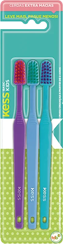 ESCOVA DENTAL KESS 2581 KIDS BASIC EXTRA MACIA 3UN