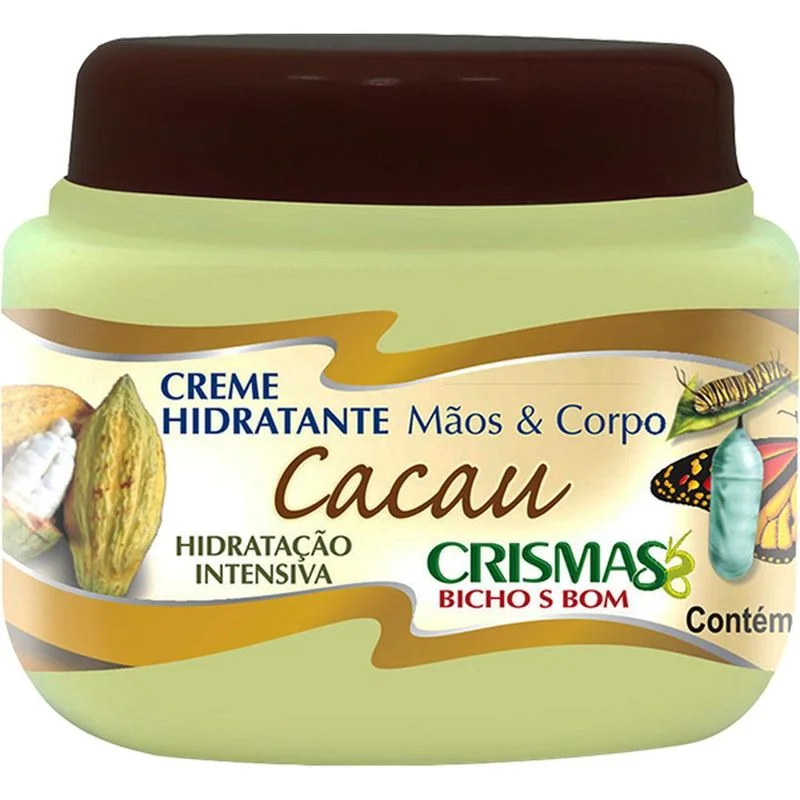 Creme Hidratante Mãos e Corpo Cacau Crismas Bicho S Bom 230g
