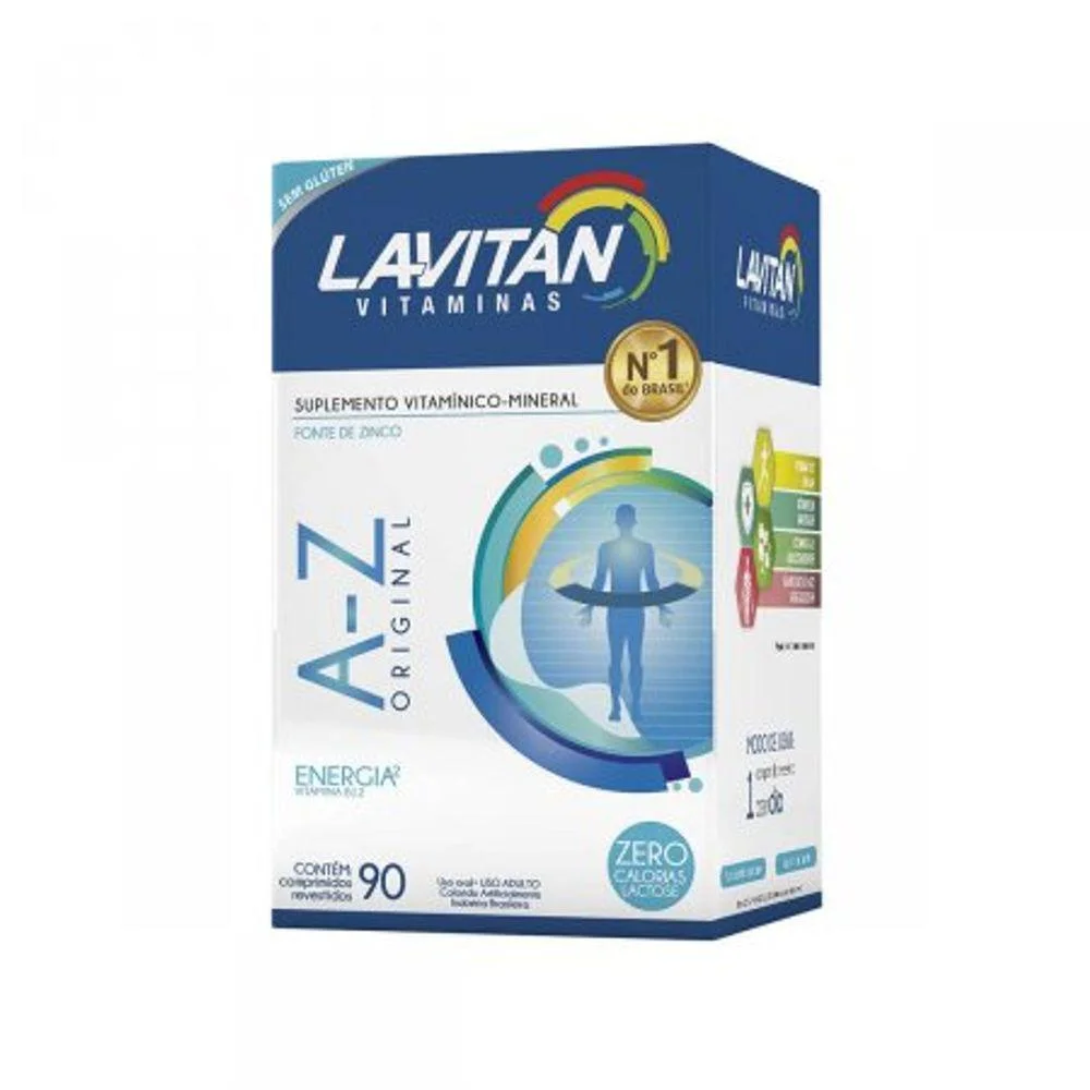 Suplemento Vitamínico Lavitan A-Z Homem com 90 Comprimidos Revestidos