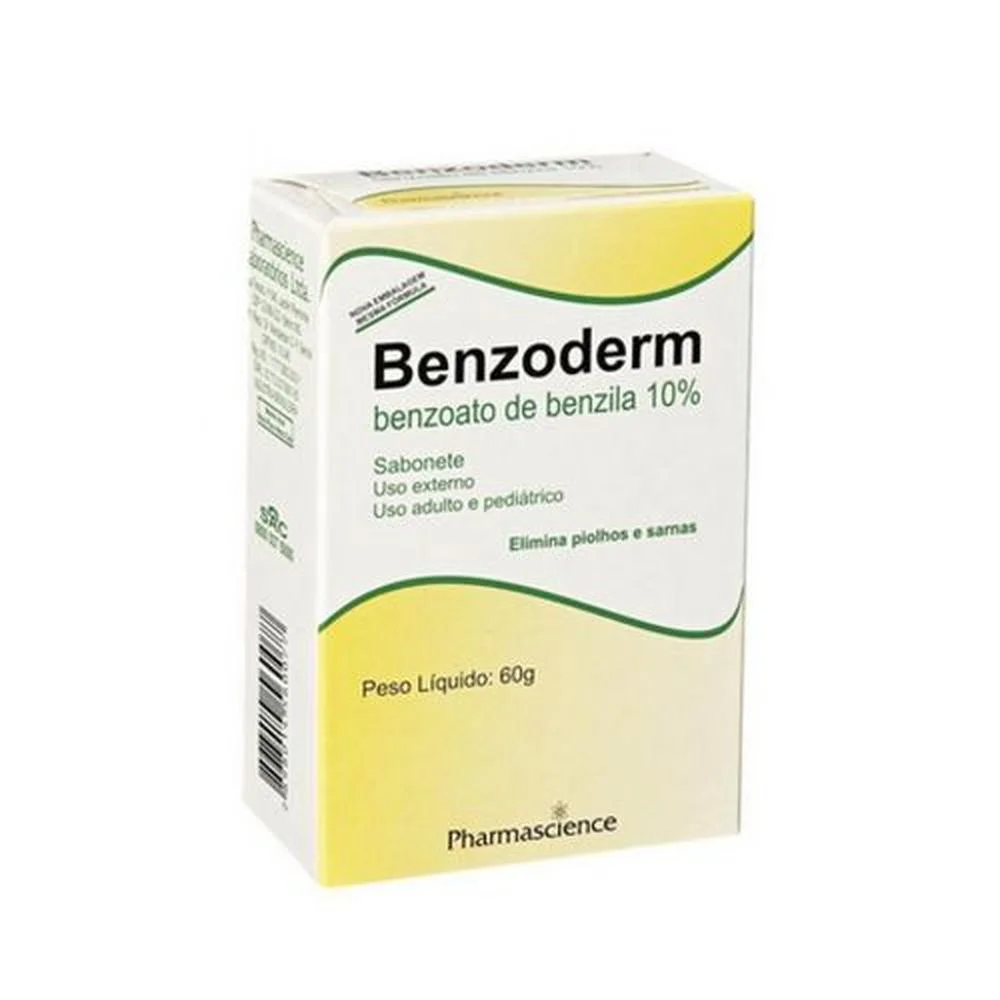 Benzoderm 100mg/g Sabonete 60g