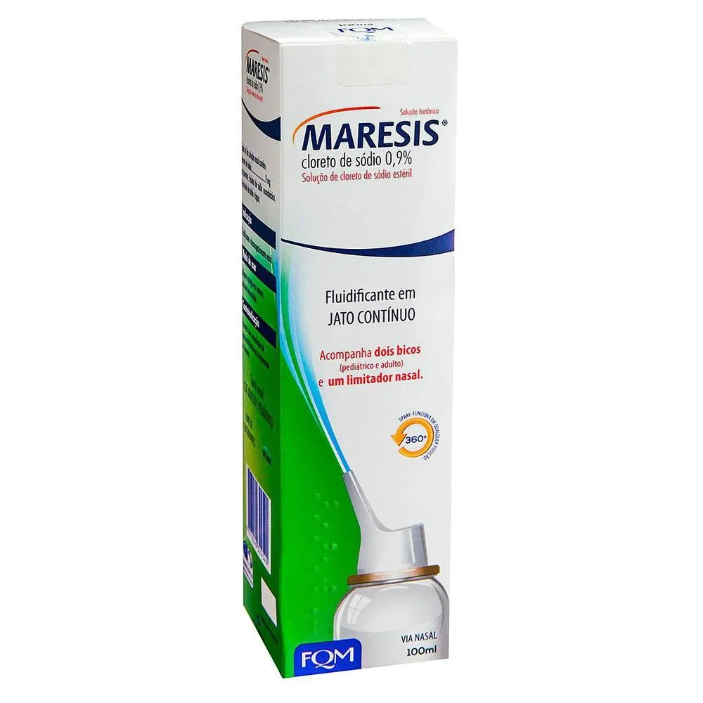 Maresis 0,9% Descongestionante Spray Nasal Jato Contínuo 100ml