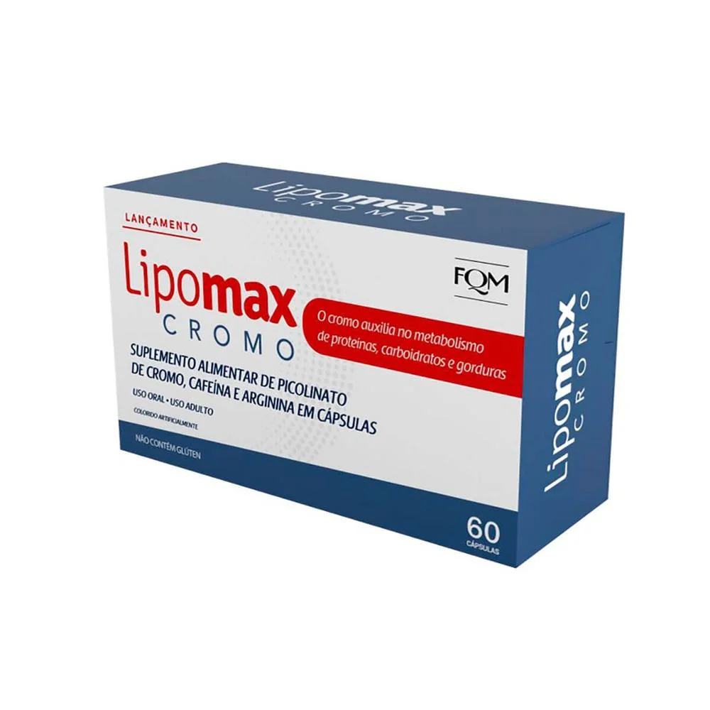 Suplemento Alimentar FQM Lipomax Cromo com 60 Cápsulas