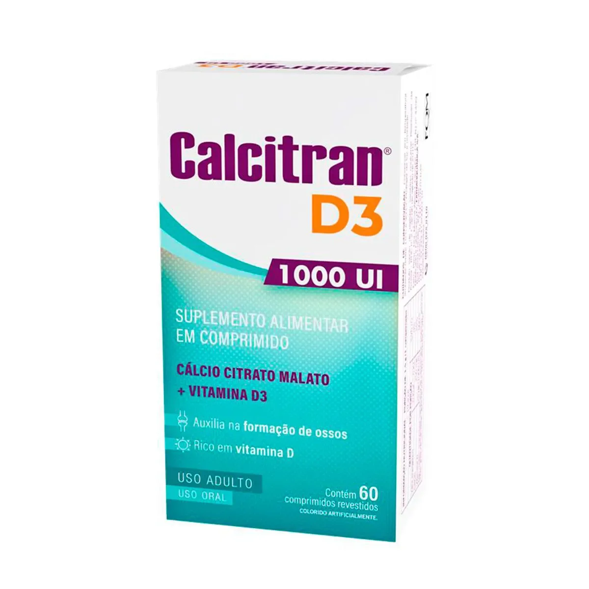 Calcitran D3 1.000UI com 60 Comprimidos Revestidos