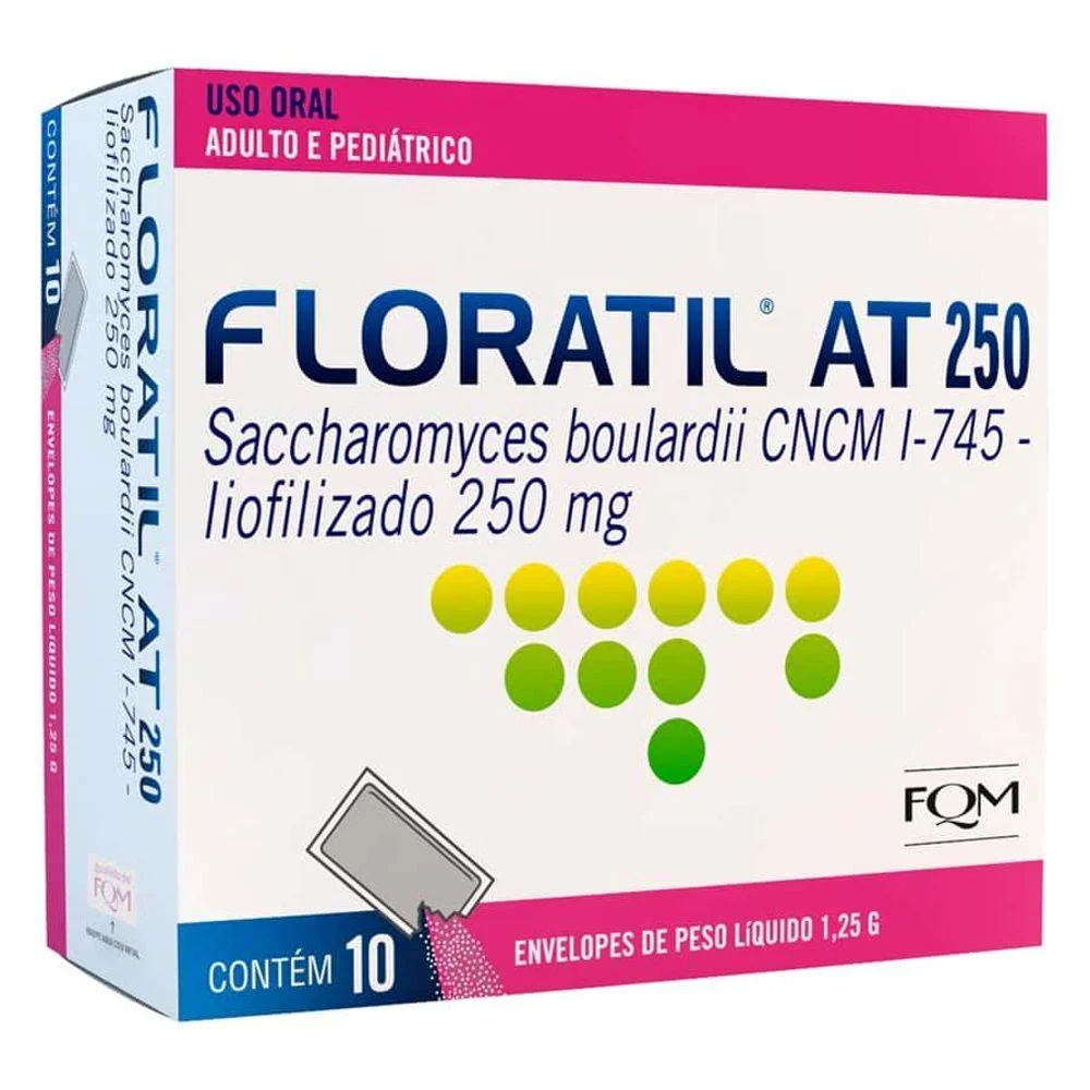 Floratil At 250mg Pó para Uso Oral com 10 Envelopes com 1,25g