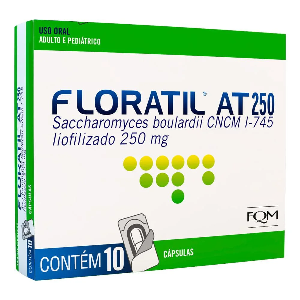 Floratil 250mg com 10 Cápsulas Gelatinosas Duras
