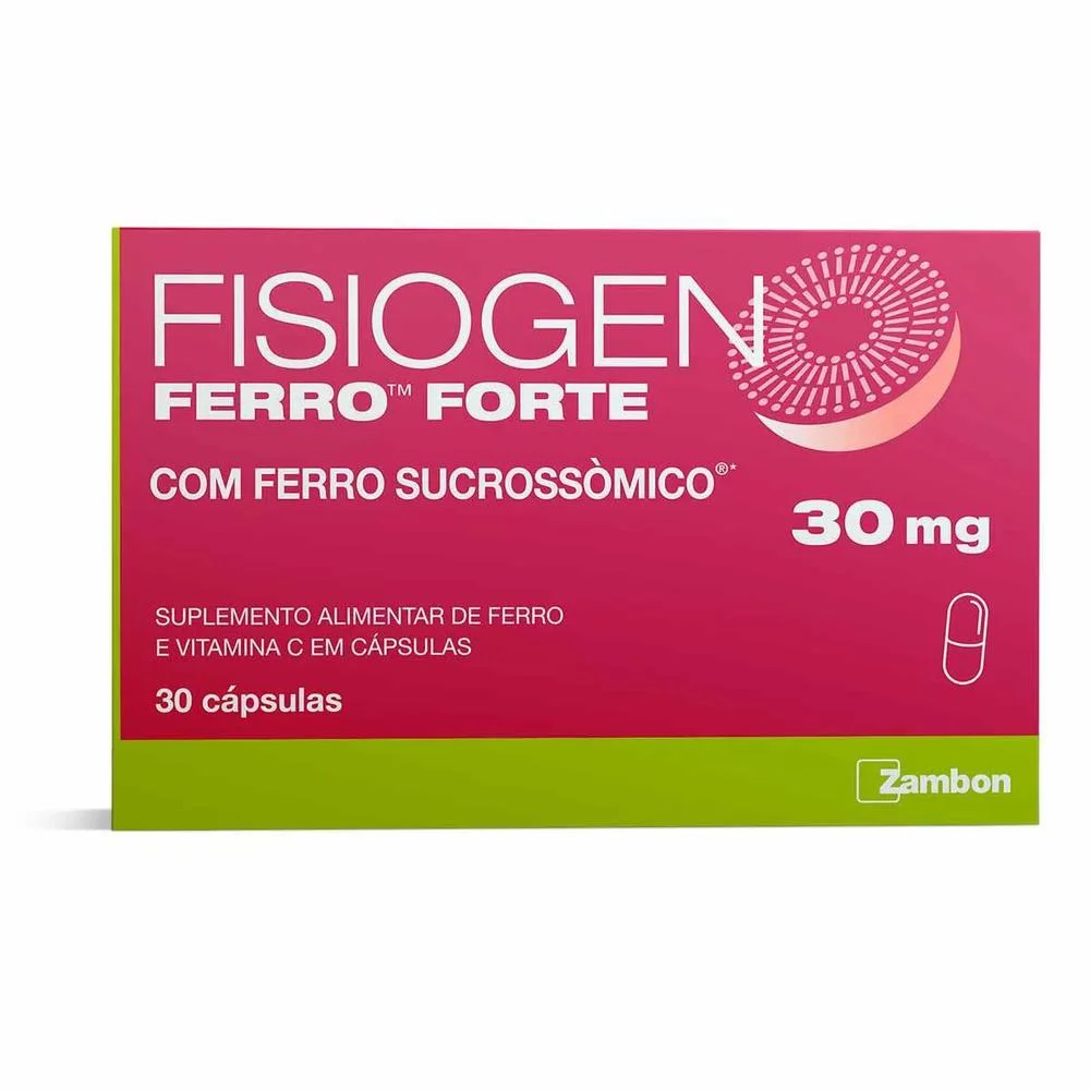 Fisiogen Ferro Forte com 30 Cápsulas