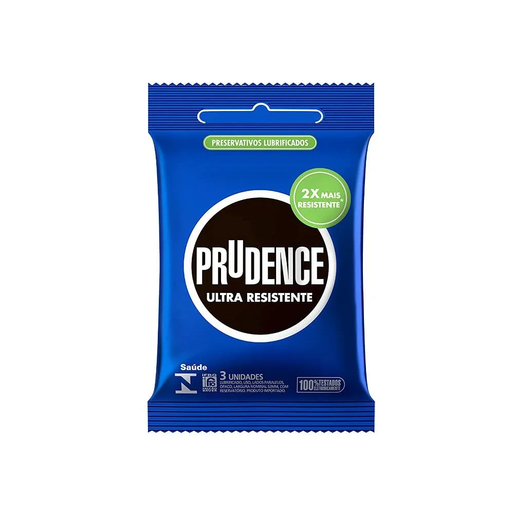 Preservativos Prudence Ultra Resistente com 3 Unidades