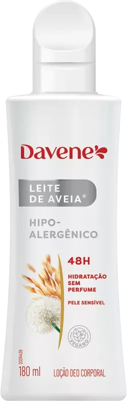 LEITE DE AVEIA DAVENE 180ML HIPOALERGÊNICO