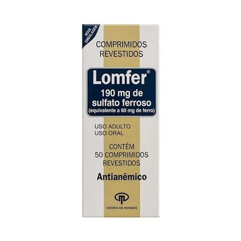 Lomfer 60mg com 50 Comprimidos Revestidos