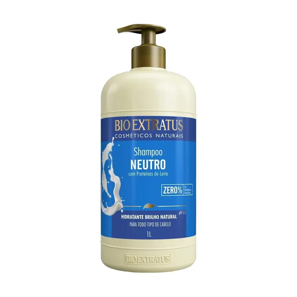 Shampoo Brilho Natural Neutro 1 Litro Bio Extratus