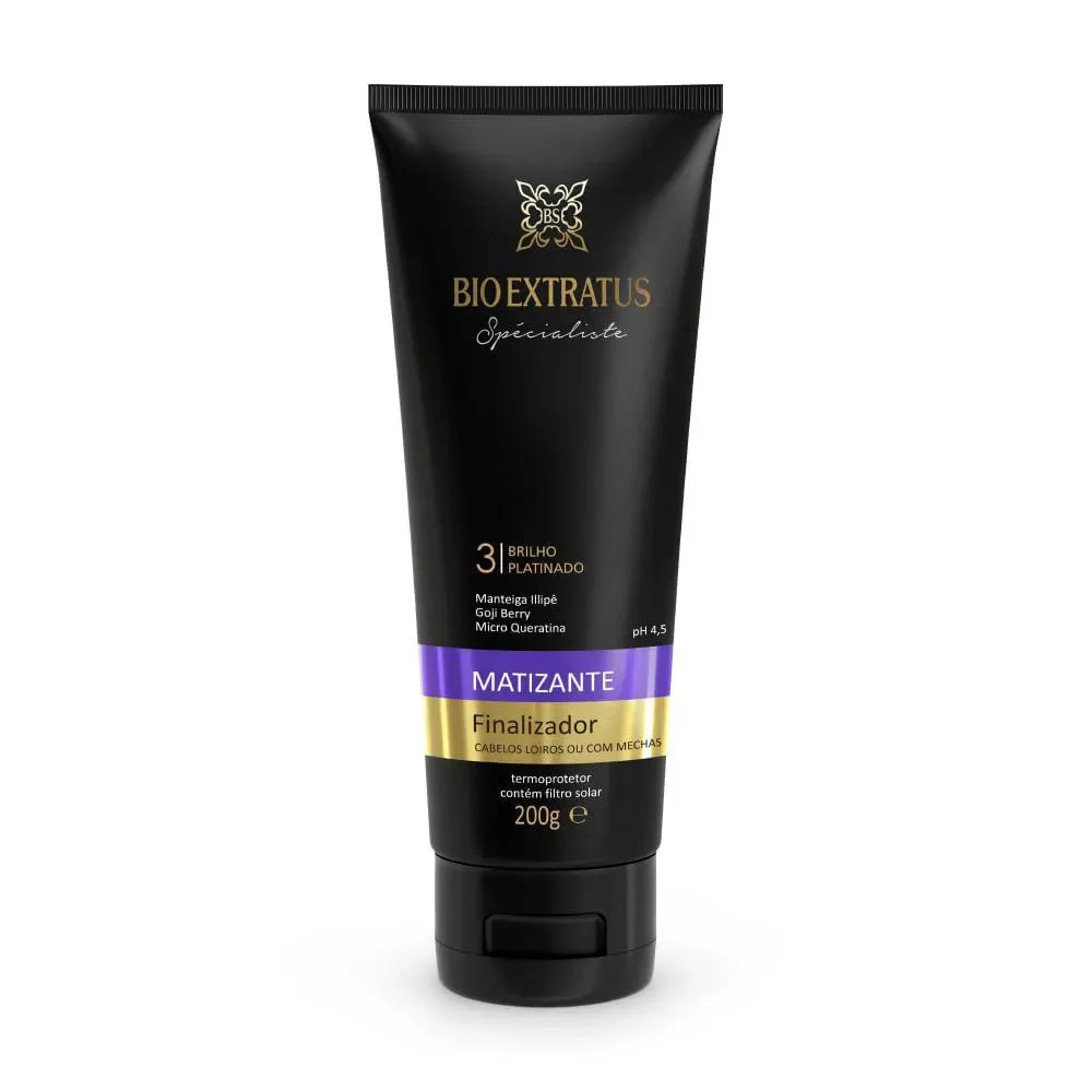 Creme Finalizador Bio Extratus Matizante Brilho Platinado 200g