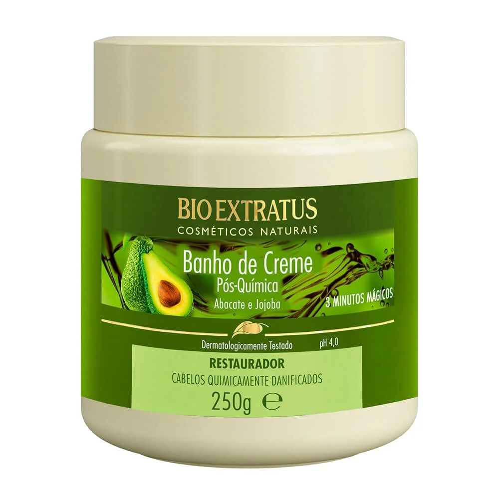 Máscara Banho de Creme Pós Química Bio Extratus 250g