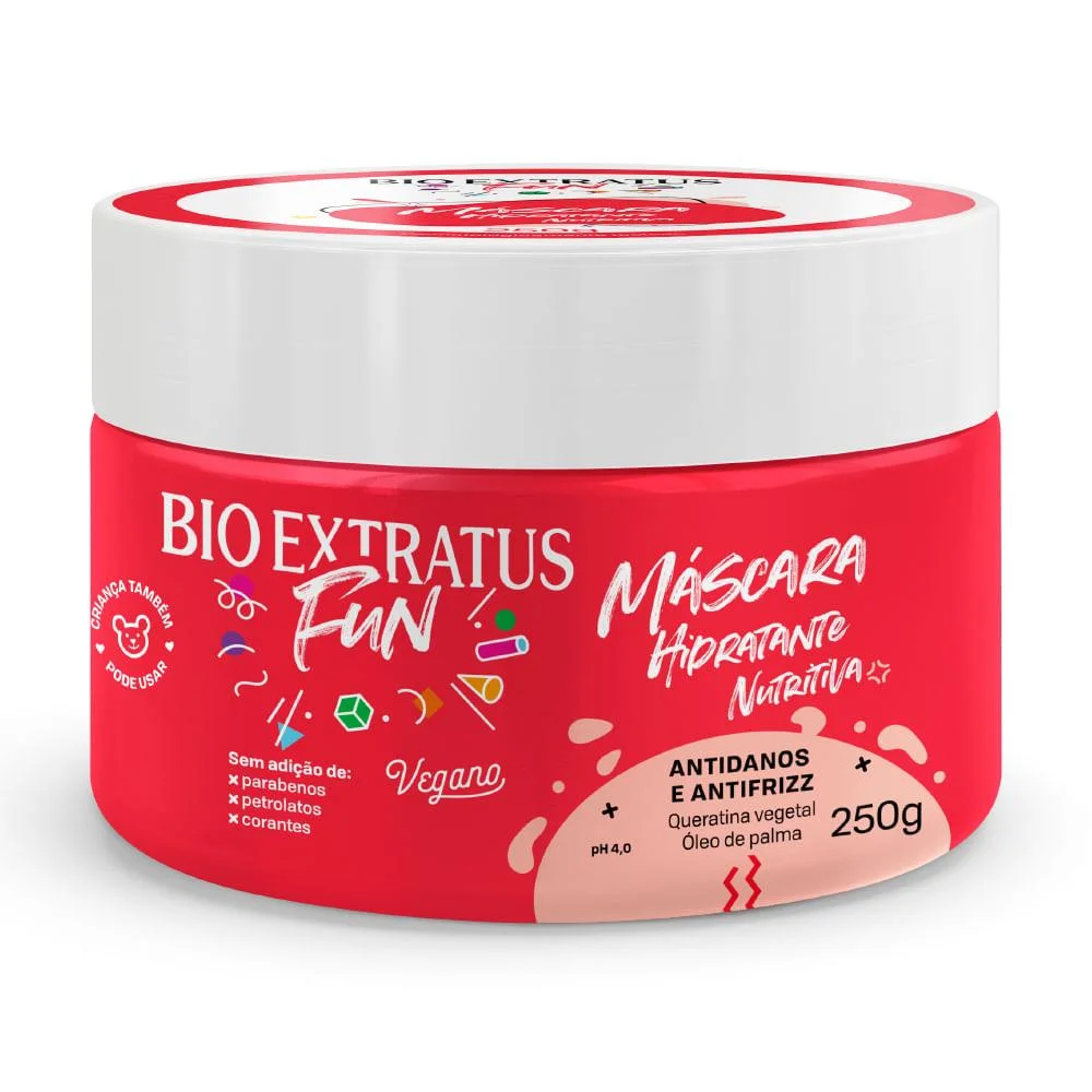Máscara Capilar Bio Extratus Fun Hidratante Nutritiva 250g