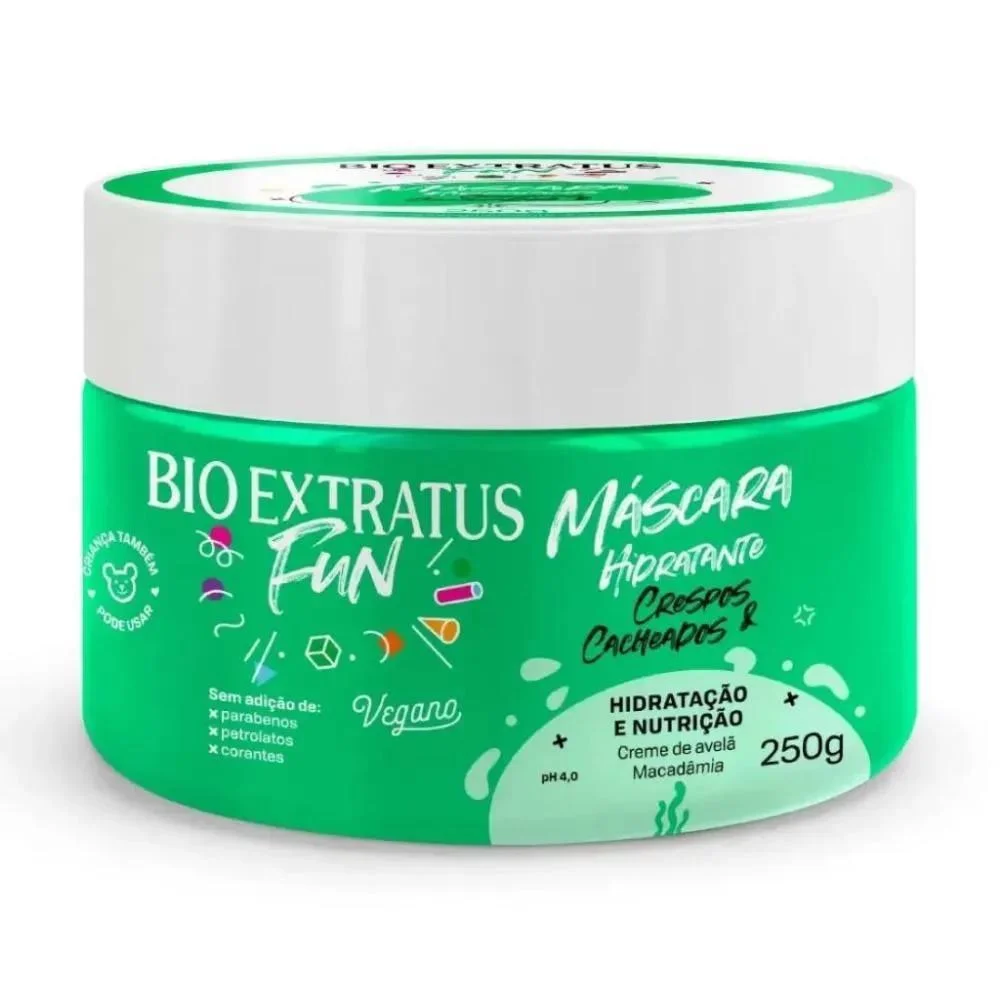Máscara Bio Extratus Fun Hidratante Crespos E Caheados 250g