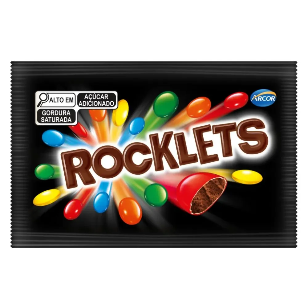 Confeito Arcor Rocklets 40g