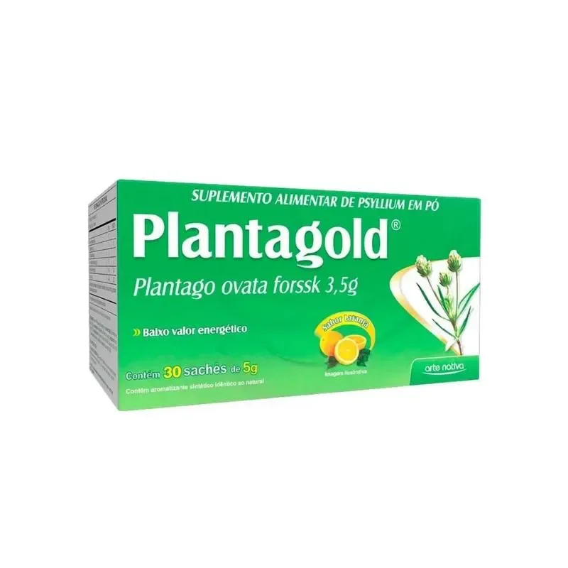 Suplemento Alimentar Planta Gold Sabor Laranja 30 Sachês 5g