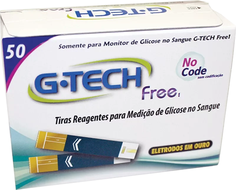 TIRA PARA GLICEMIA G-TECH FREE 50UN