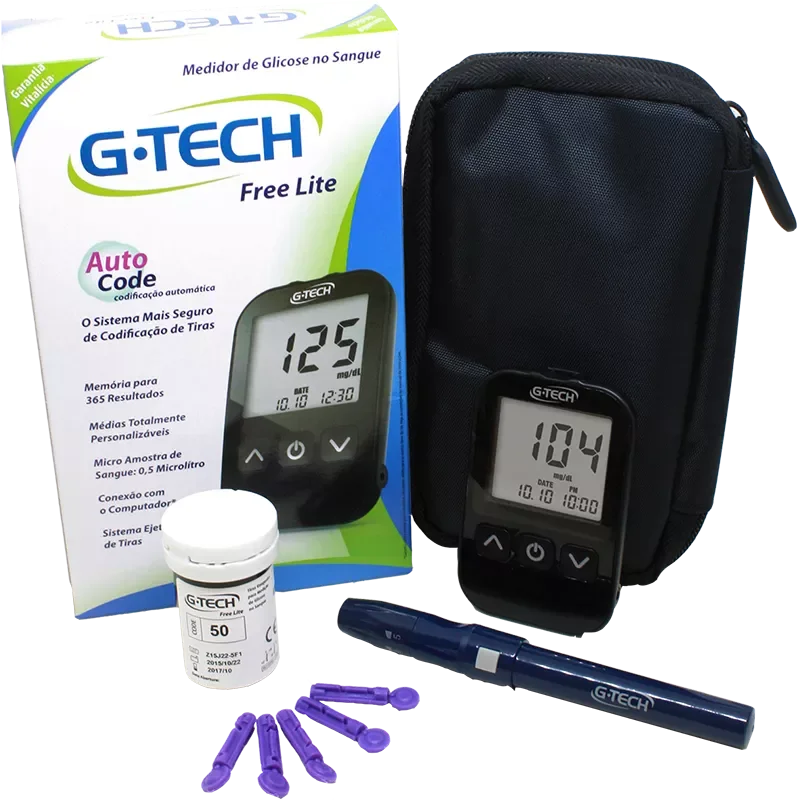 KIT MEDIDOR DE GLICOSE G-TECH LITE