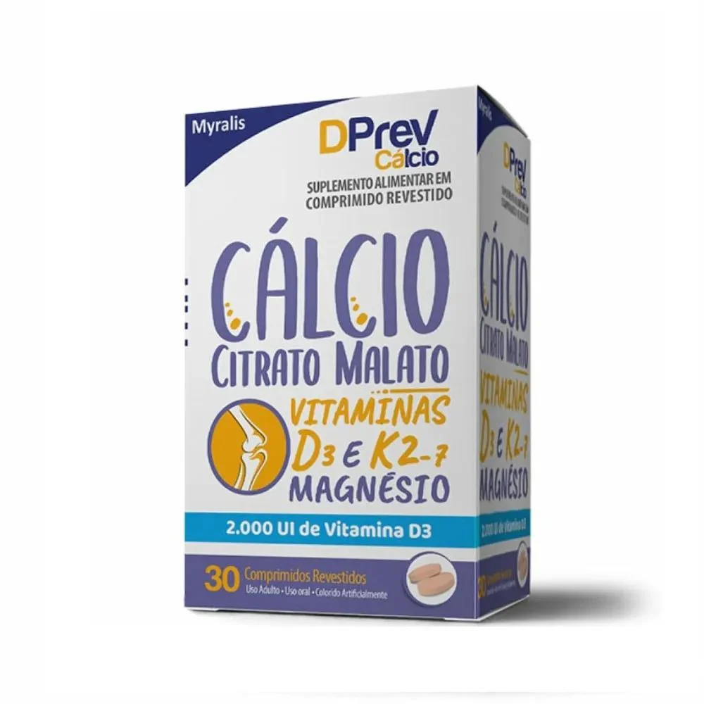 Dprev Cálcio 2000UI com 30 Comprimidos Revestidos