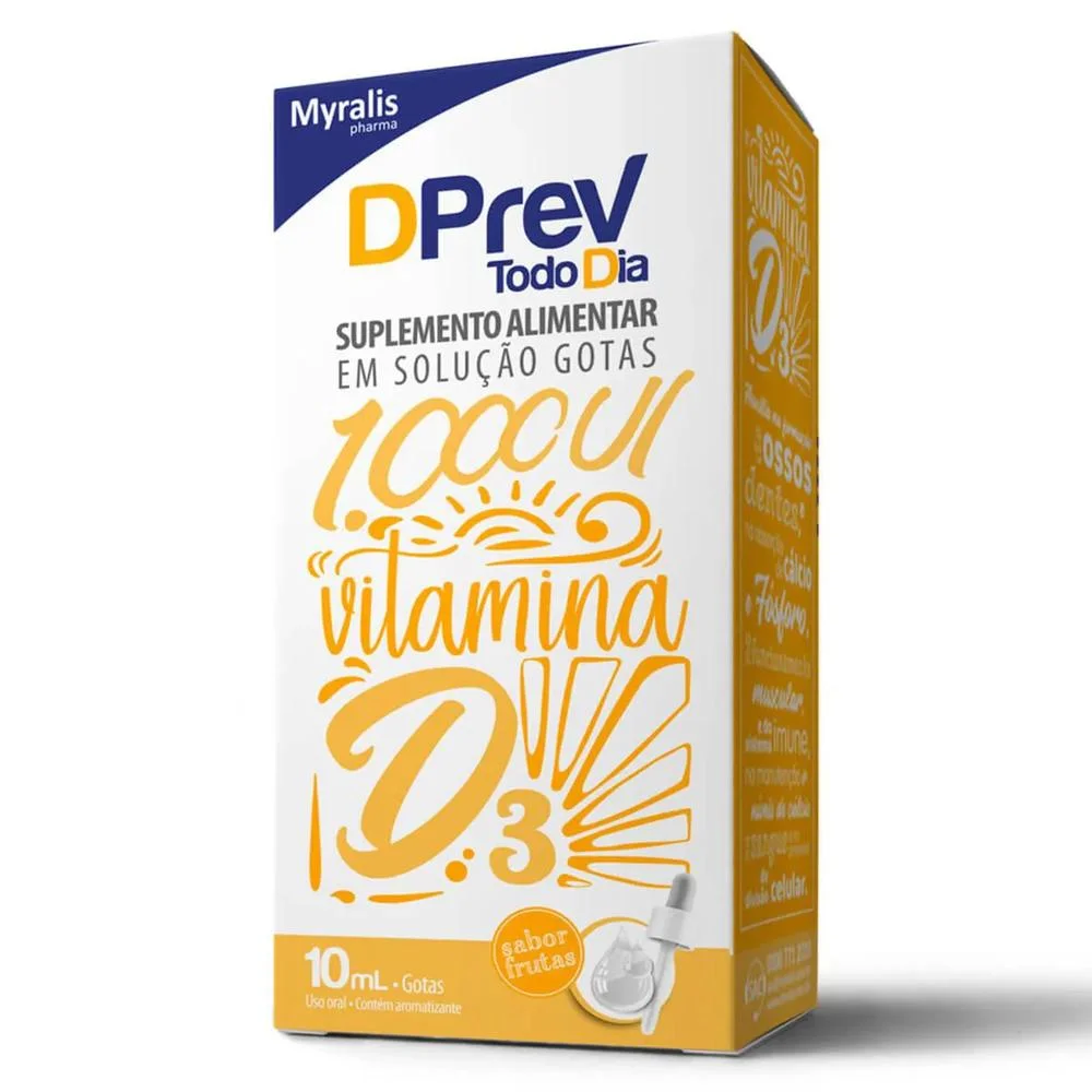 Vitamina D Dprev Todo Dia 1000Ui Gotas 10ml