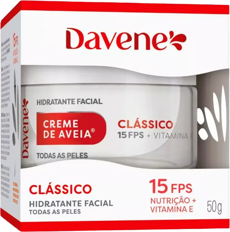CREME FACIAL DE AVEIA DAVENE 50G F15 CLÁSSICO