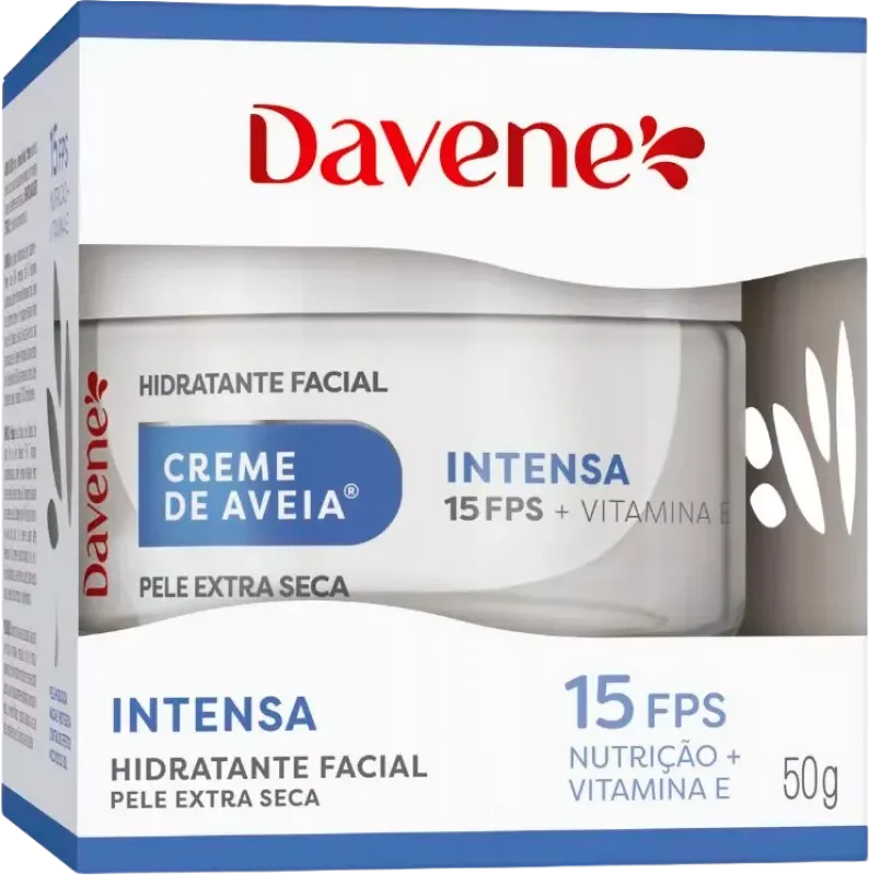 CREME FACIAL DE AVEIA DAVENE 50G F15 INTENSA