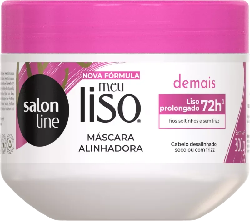 MÁSCARA CAPILAR SALON LINE 0300G MEU LISO DEMAIS