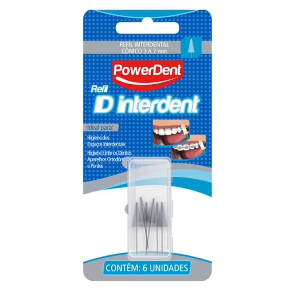 Refil ID Interdent Cônica PowerDent com 6 Unidades