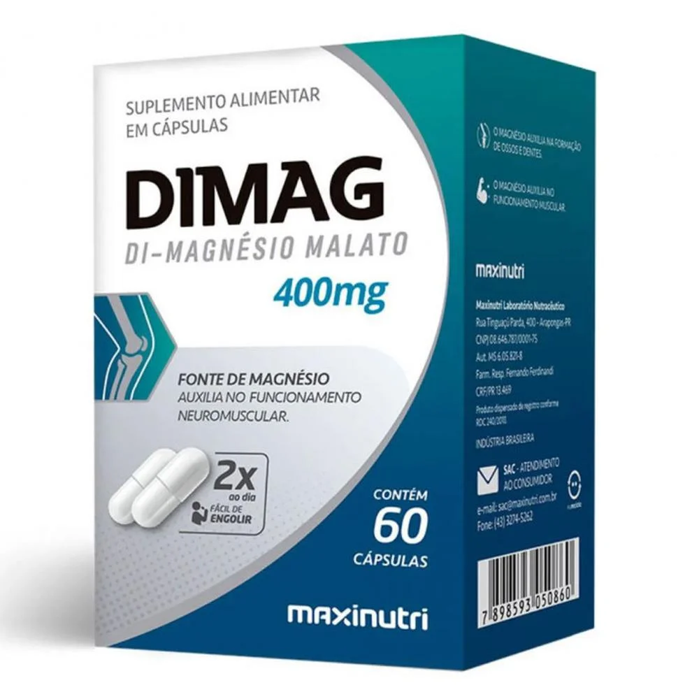 Suplemento Alimentar Dimag Maxinutri com 60 Cápsulas