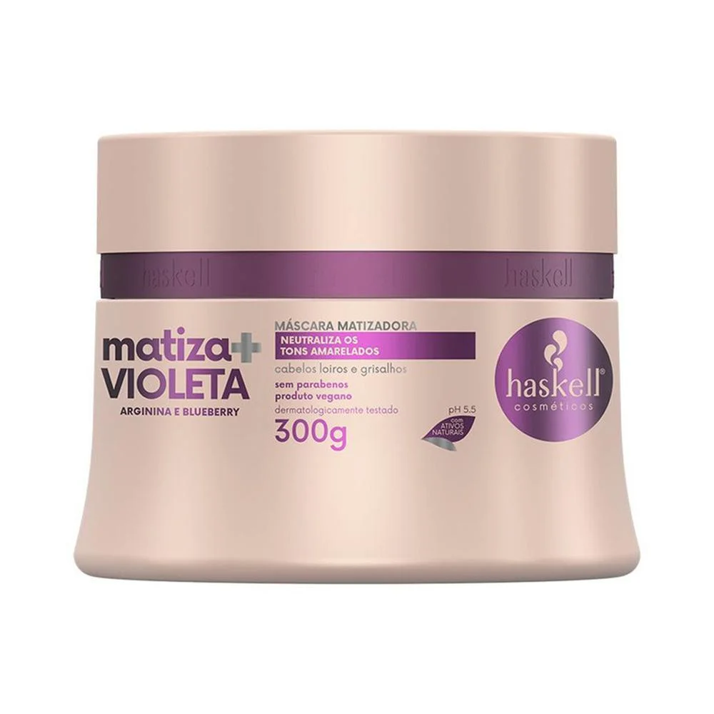 Máscara Capilar Haskell Cosméticos Matiza Mais Violeta 300ml