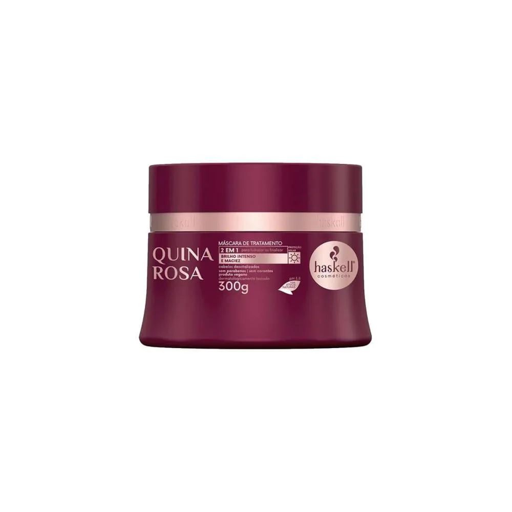 Máscara Haskell Cosméticos Quina Rosa 300g