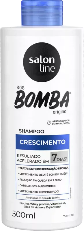 SHAMPOO SALON LINE 0500ML SOS BOMBA CRESCIMENTO